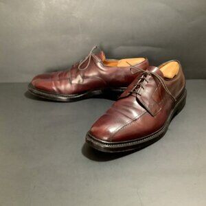 ALLEN EDMONDS Hillcrest Oxfords Smooth Leather Bicycle Toe Cordovan Color Sz 10D